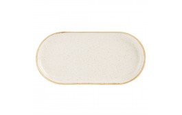 Seasons Oatmeal Narrow Oval Plate